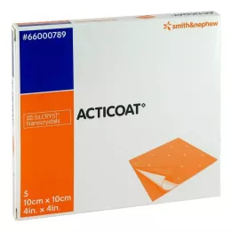 ACTICOAT 10x10 cm antimikrobiel sårforbinding, 5 stk