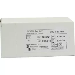 AMBIX Safe-Can port point. Can.22 Gx37 mm lige, 10 stk