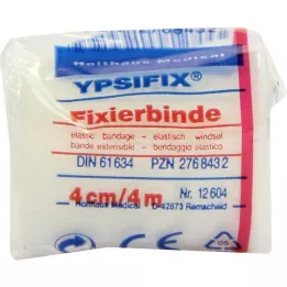 FIXIERBINDE Ypsifix elastik 4 cmx4 m i cellofan, 1 stk
