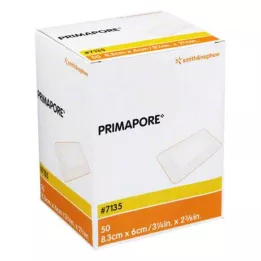 PRIMAPORE 6x8,3 cm sårbandage steril, 50 stk