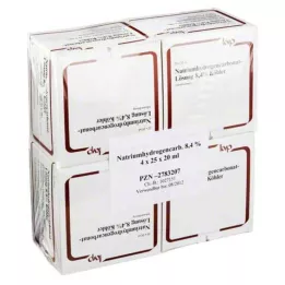 NATRIUMHYDROGENCARBONAT-Opløsning 8,4% Köhler, 100X20 ml