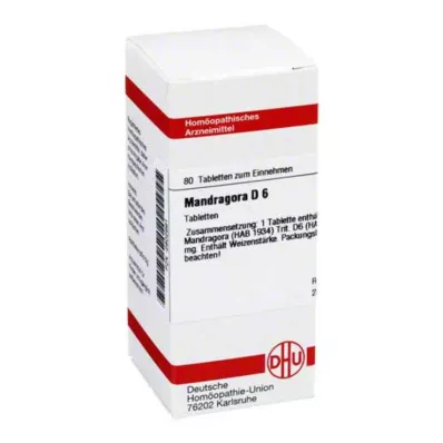 MANDRAGORA D 6 tabletter, 80 stk