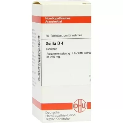 SCILLA D 4 tabletter, 80 stk SCILLA D 4 tabletter, 80 stk