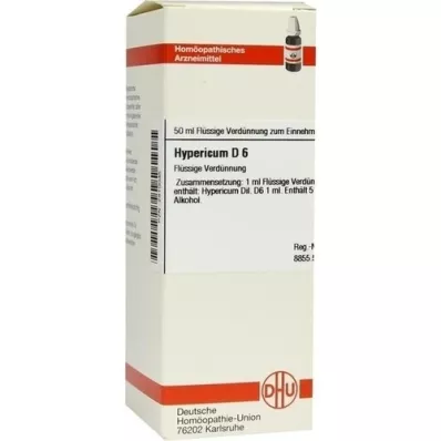 HYPERICUM D6 Fortynding, 50 ml