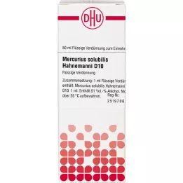 MERCURIUS SOLUBILIS Hahnemanni D 10 Fortynding, 50 ml