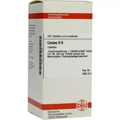 CACTUS D 6 tabletter, 200 stk