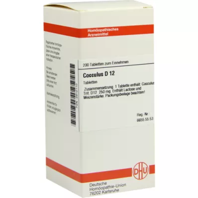 COCCULUS D 12 tabletter, 200 stk COCCULUS D 12 tabletter, 200 stk