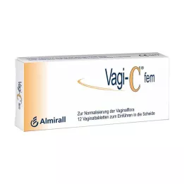 VAGI C Fem vaginale tabletter, 12 stk