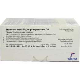STANNUM METALLICUM praeparatum D 8 ampuller, 48X1 ml