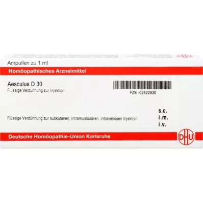 AESCULUS D 30 ampuller, 10 ml