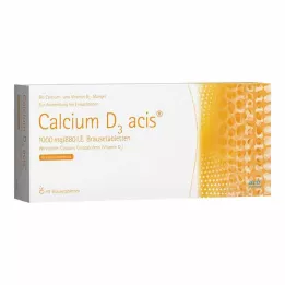 CALCIUM D3 acis 1000 mg/880 IE brusetabletter, 40 stk