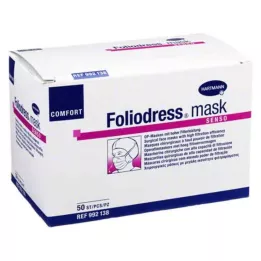 FOLIODRESS maske Comfort senso OP-maske grøn, 50 stk