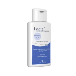 Lactel No.3 organisk svovlshampoo mod meget fedtet hovedbund, 200 ml