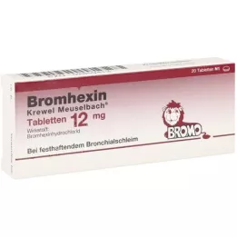 BROMHEXIN Krewel Meuselb.Tabletter 12mg, 20 stk