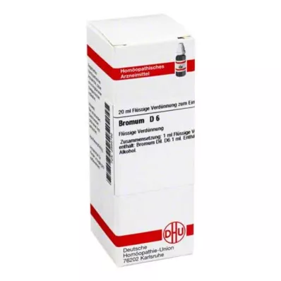 BROMUM D6 Fortynding, 20 ml BROMUM D6 Fortynding, 20 ml