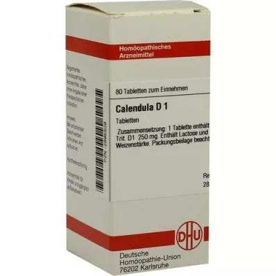 CALENDULA D 1 tabletter, 80 stk