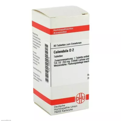 CALENDULA D 2 tabletter, 80 stk CALENDULA D 2 tabletter, 80 stk