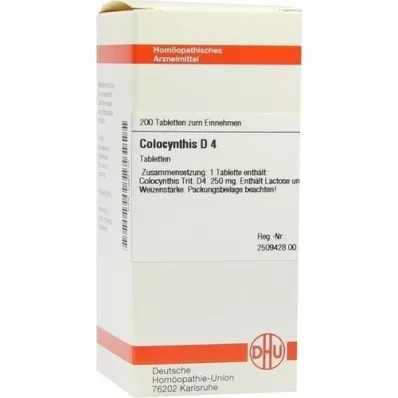 COLOCYNTHIS D 4 tabletter, 200 stk COLOCYNTHIS D 4 tabletter, 200 stk