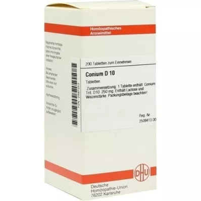 CONIUM D 10 tabletter, 200 stk CONIUM D 10 tabletter, 200 stk