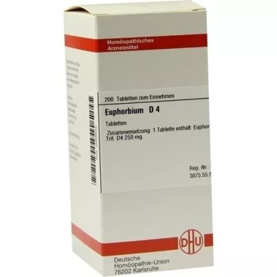 EUPHORBIUM D 4 tabletter, 200 stk