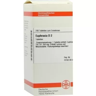 EUPHRASIA D 2 tabletter, 200 stk EUPHRASIA D 2 tabletter, 200 stk