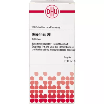 GRAPHITES D 8 tabletter, 200 stk