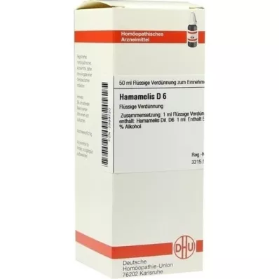 HAMAMELIS D6 Fortynding, 50 ml