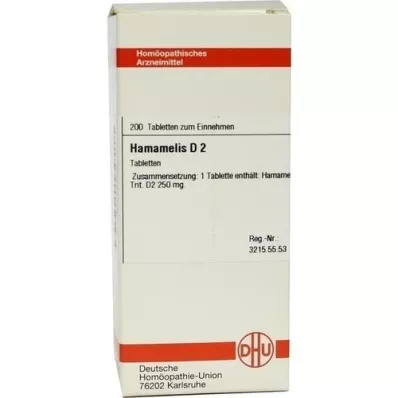 HAMAMELIS D 2 tabletter, 200 stk HAMAMELIS D 2 tabletter, 200 stk