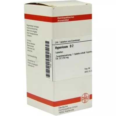 HYPERICUM D 2 tabletter, 200 stk