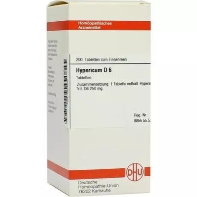 HYPERICUM D 6 tabletter, 200 stk