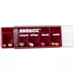 ANABOX Dagkasse rød, 1 stk