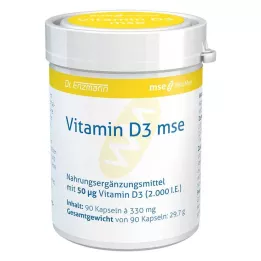 VITAMIN D3 MSE kapsler, 90 stk