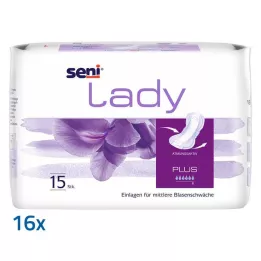 SENI Dame inkontinenspude plus, 16X15 stk
