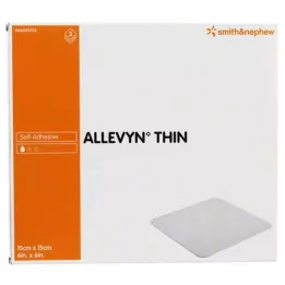 ALLEVYN Tynd 15x15 cm tynd sårbandage, 3 stk