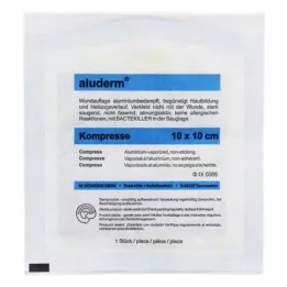 ALUDERM Komprimerer 10x10 cm, 1 stk