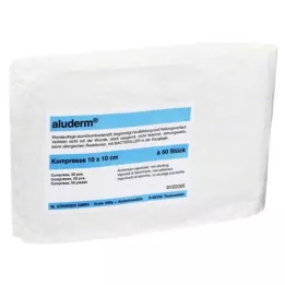 ALUDERM Komprimerer 10x10 cm, 50 stk