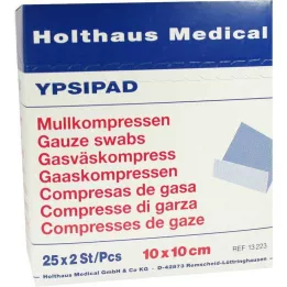 MULLKOMPRESSEN Ypsipad 10x10 cm steril 8-lags, 25X2 stk