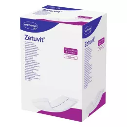 ZETUVIT Absorberende kompresser sterile 20x40 cm, 5 stk