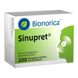 SINUPRET overtrukne tabletter, 200 stk