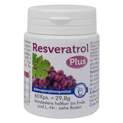 RESVERATROL PLUS Kapsler, 60 stk