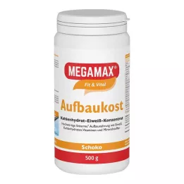 MEGAMAX Aufbaukost Chokoladepulver, 500 g