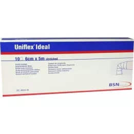 UNIFLEX ideelle bandager 6 cmx5 m hvide løse, 10 stk