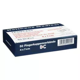 FINGERKUPPENVERBAND Ypsiplast 4x7 cm vandtæt hud, 50 stk