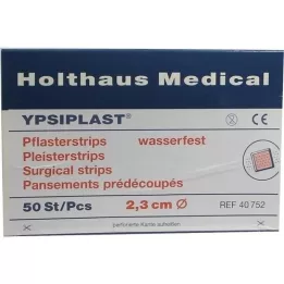 PFLASTERSTRIPS Ypsiplast vandtæt 2,3 cm rund, 50 stk