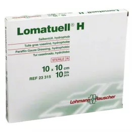 LOMATUELL H Salve tyl 10x10 cm steril, 10 stk