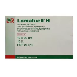 LOMATUELL H Salve tyl 10x20 cm steril, 10 stk