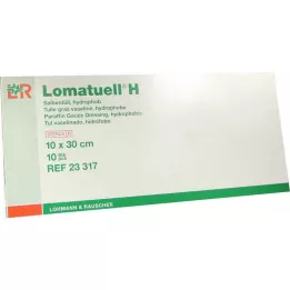 LOMATUELL H Salve tyl 10x30 cm steril, 10 stk
