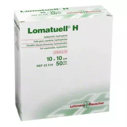 LOMATUELL H Salve tyl 10x10 cm steril, 50 stk