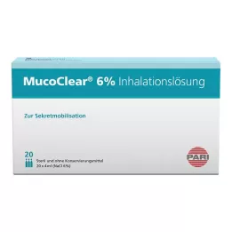 MUCOCLEAR 6% NaCl inhalationsopløsning, 20X4 ml