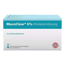 MUCOCLEAR 6% NaCl inhalationsopløsning, 60X4 ml